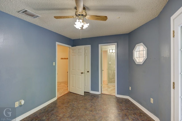 full bathroom with vanity, toilet, washtub / shower combination, and a textured ceiling