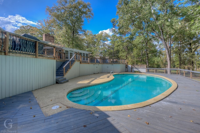 view of yard featuring a deck