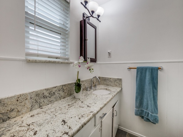 bathroom featuring vanity