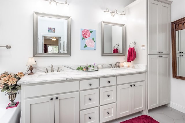 bathroom featuring vanity