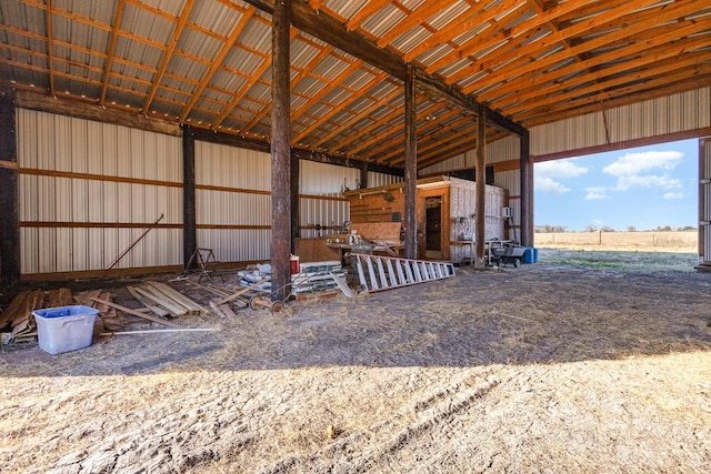 view of horse barn