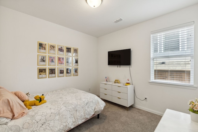 bedroom with carpet flooring