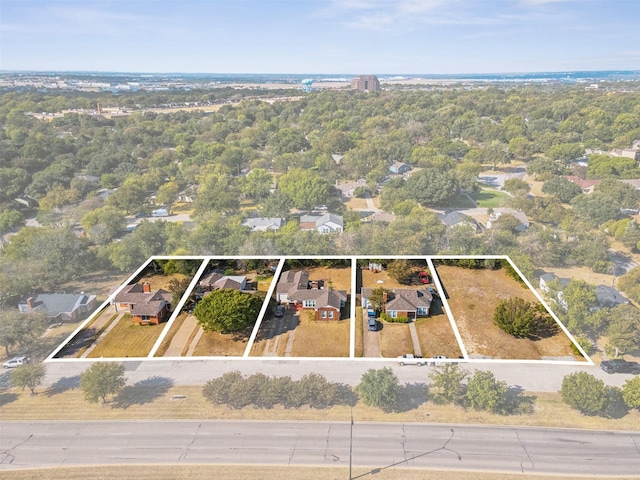 drone / aerial view with a residential view