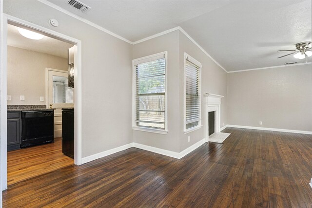 doorway to outside with lofted ceiling