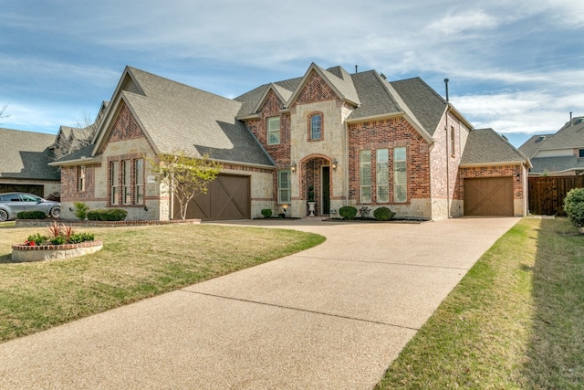 view of front of house with a front yard