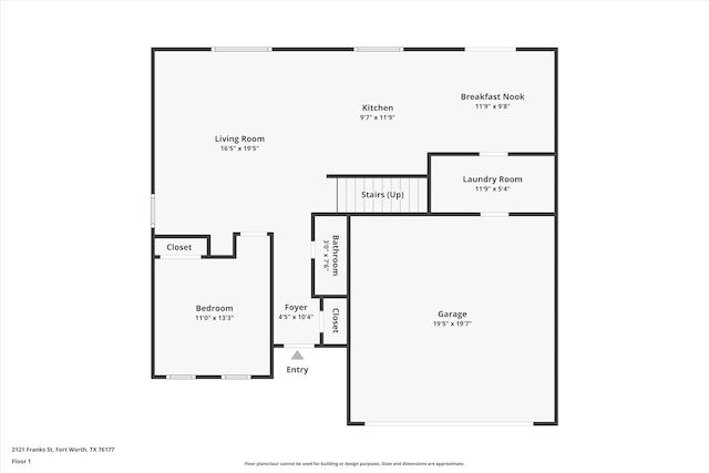 2121 Franks St, Fort Worth, TX 76177 - property floor plan