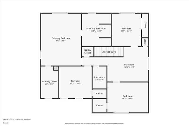 2121 Franks St, Fort Worth, TX 76177 - room layout