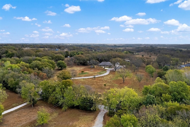 drone / aerial view with a rural view