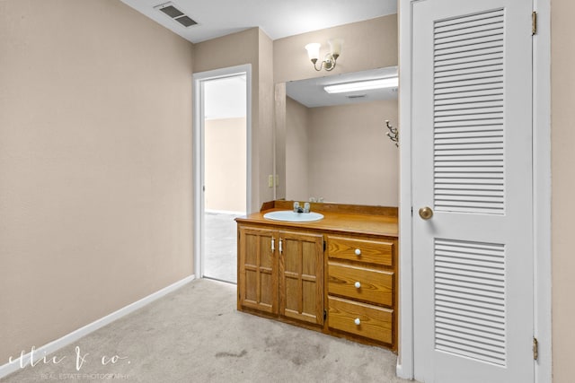 bathroom featuring vanity