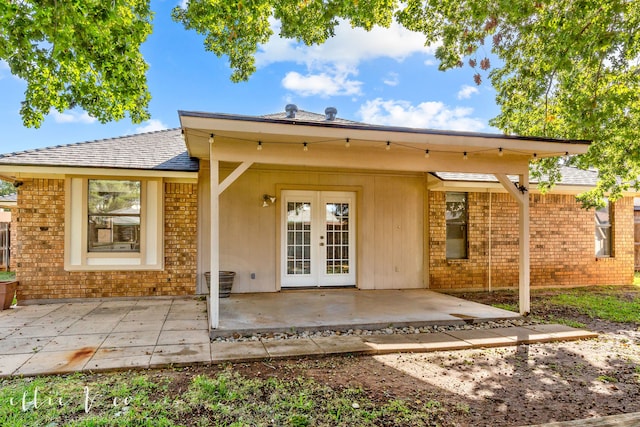 rear view of house featuring a patio area