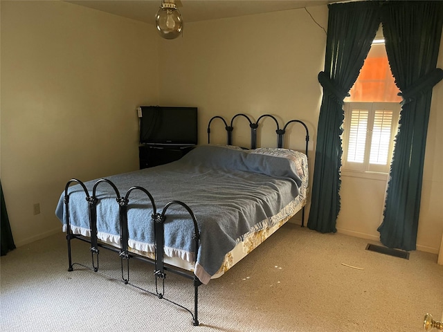 bedroom with carpet