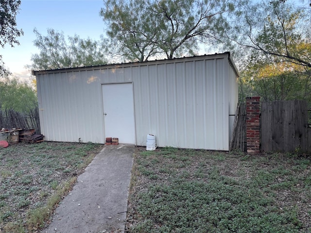 view of outbuilding