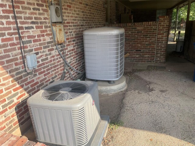 exterior details with central AC unit