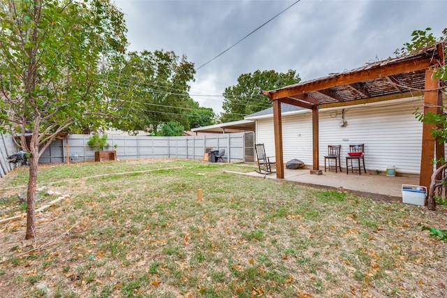 view of yard featuring a patio