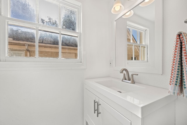 bathroom featuring vanity