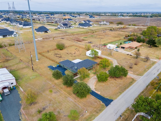 aerial view featuring a residential view