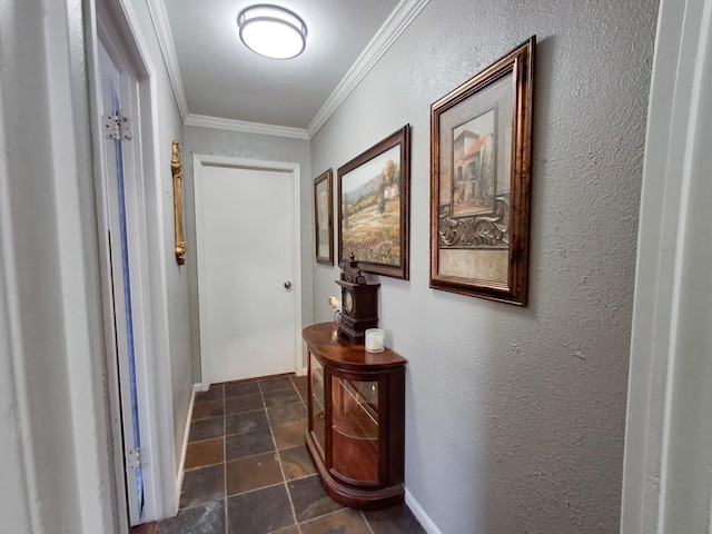 doorway with crown molding