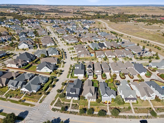 bird's eye view with a residential view