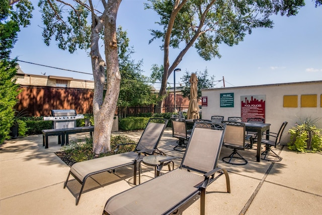 view of patio / terrace with grilling area