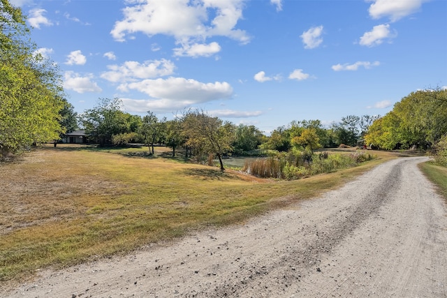 view of road featuring a rural view