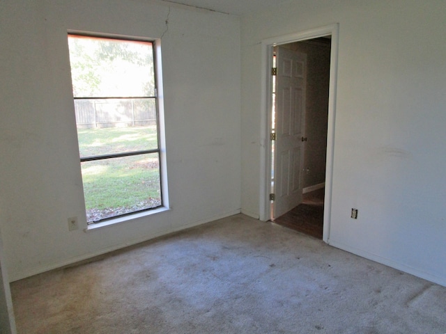 view of carpeted empty room