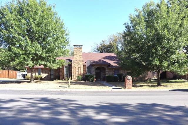 view of front of home