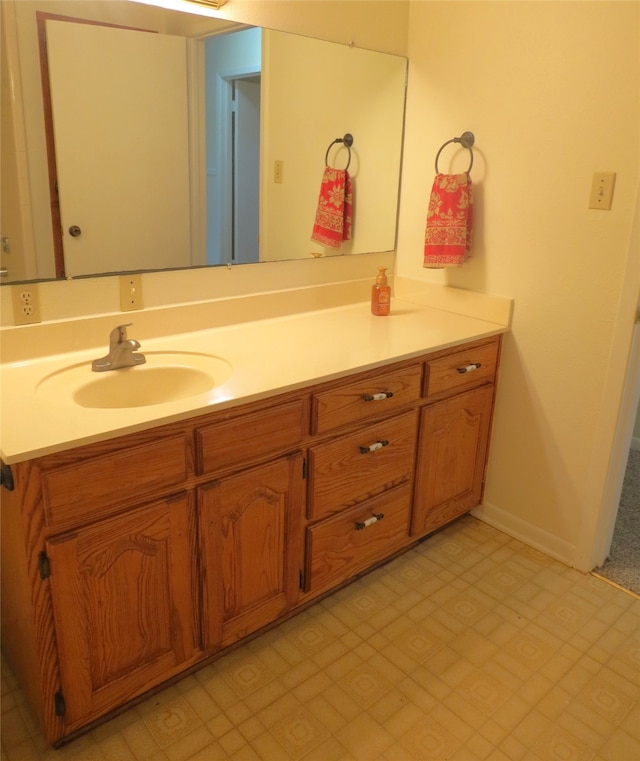 bathroom featuring vanity