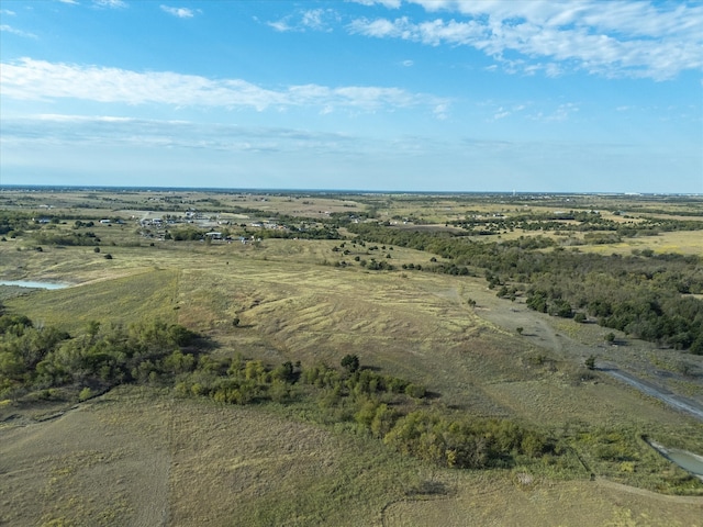 bird's eye view with a rural view