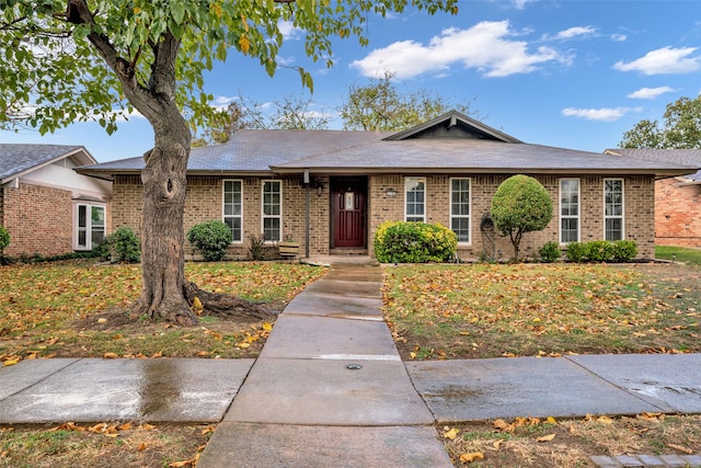 view of ranch-style home