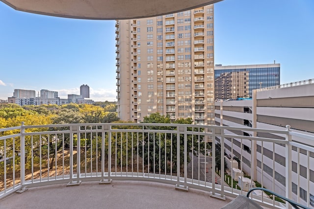 view of balcony