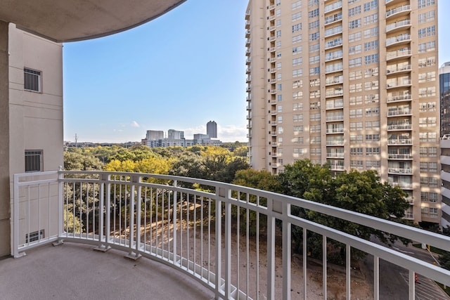 view of balcony