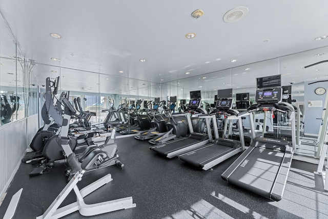 view of exercise room