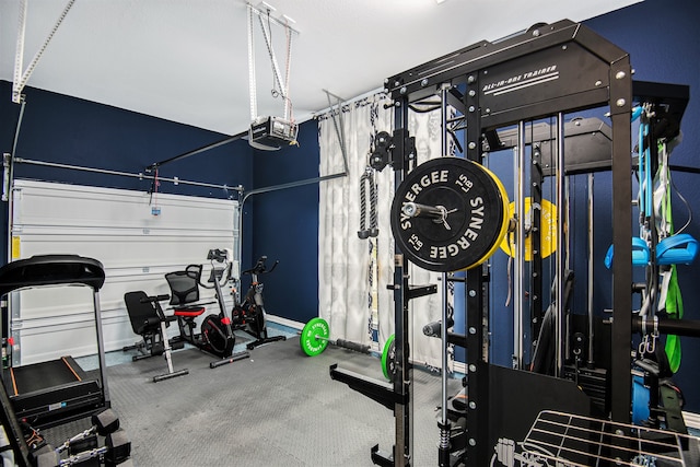 view of exercise room