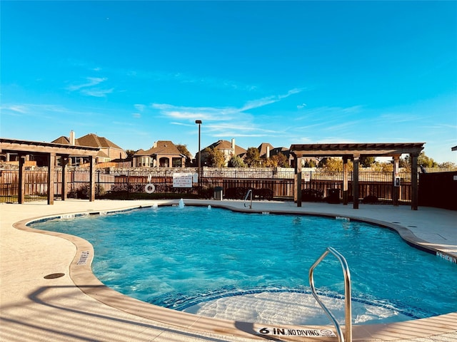 view of pool with a patio area