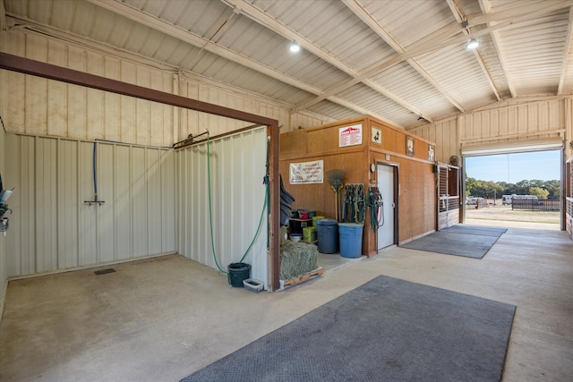 view of horse barn