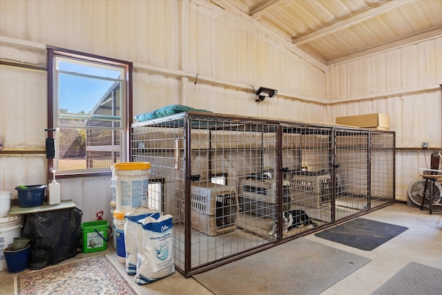 view of storage room