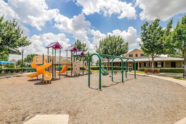 view of jungle gym