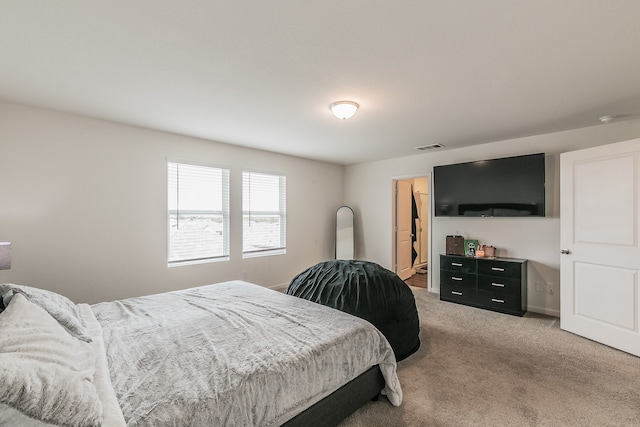 bedroom with carpet