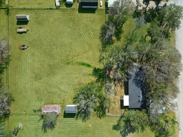 drone / aerial view featuring a rural view