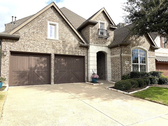 view of front of house featuring a garage