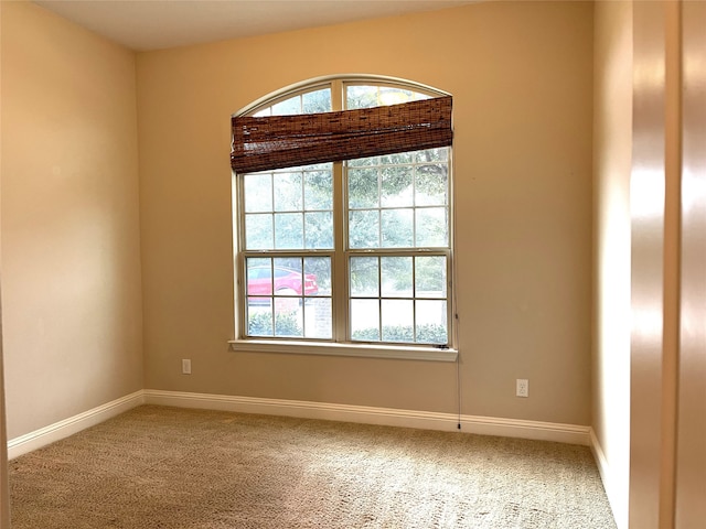 view of carpeted empty room