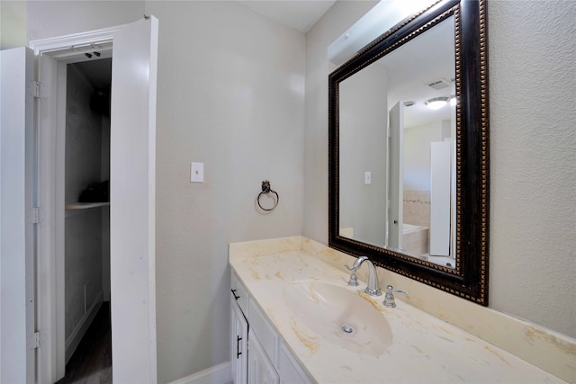 bathroom with vanity