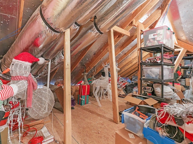 view of attic