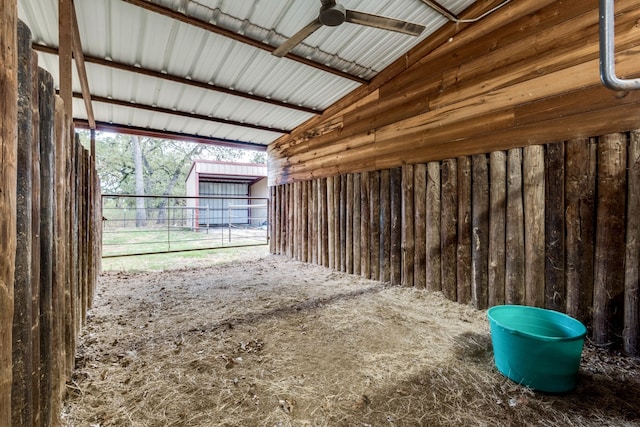 view of horse barn