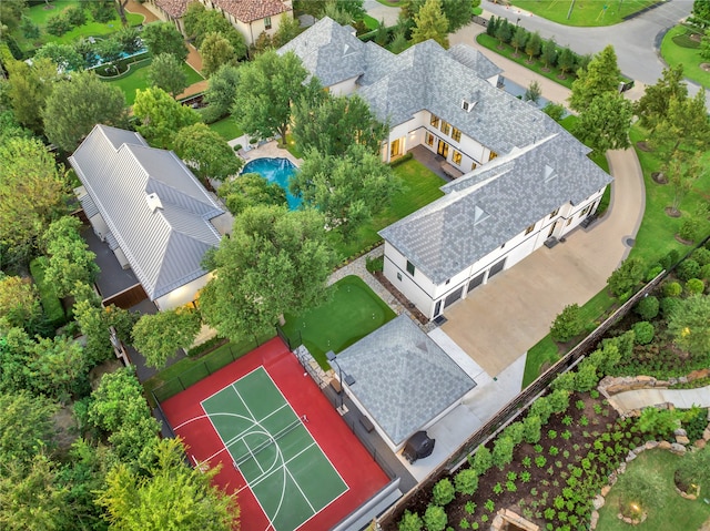 birds eye view of property