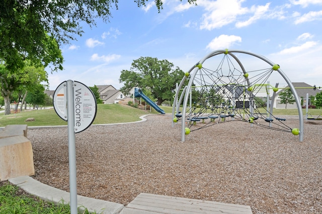 view of jungle gym