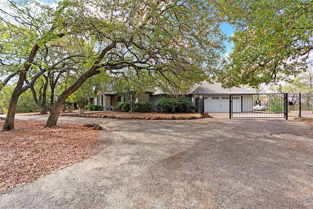 view of front of house featuring a garage