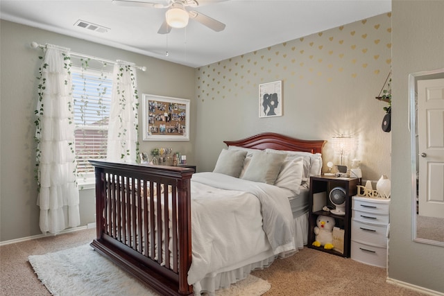 628 Destin Dr, Fort Worth, TX 76131 - carpeted bedroom featuring baseboards and a ceiling fan