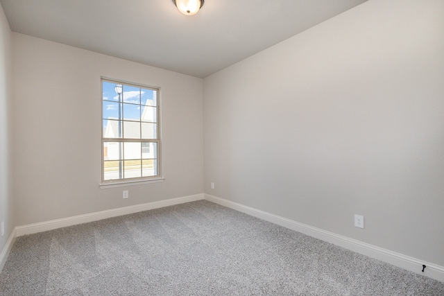 view of carpeted empty room