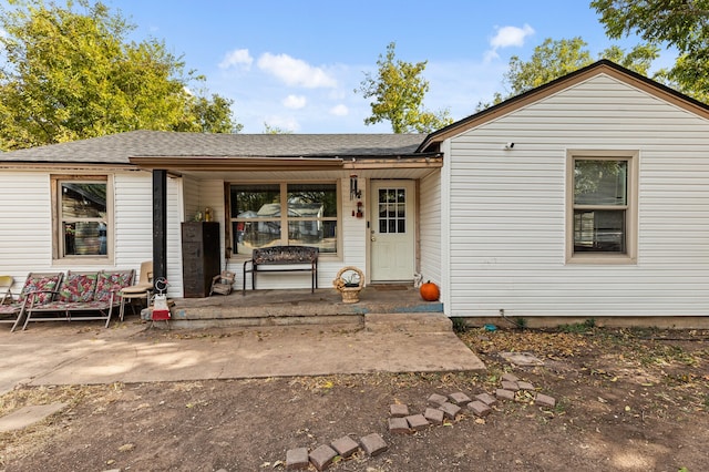 view of front of house featuring a patio area